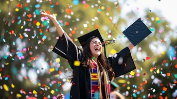 Free Graduation Joyous Moment Image - Graduation, Celebration, Confetti ...