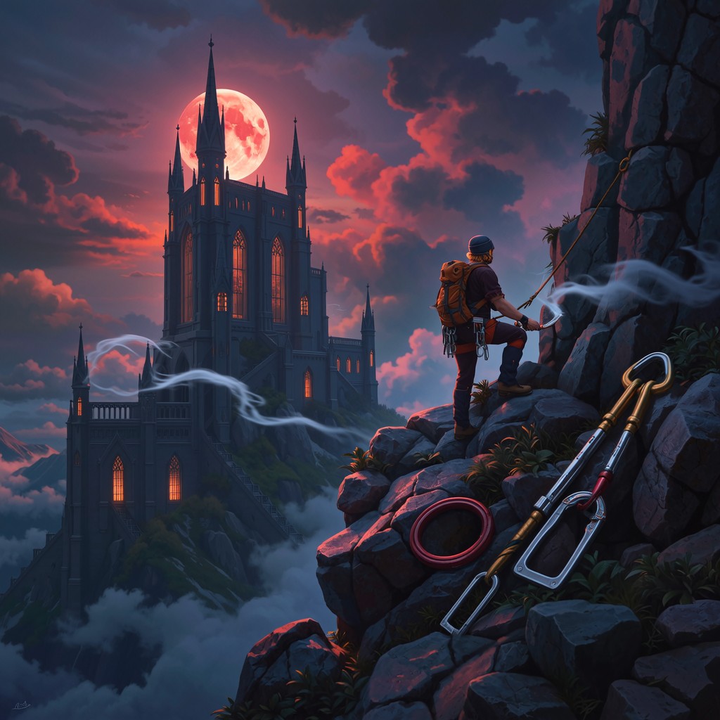 Free Gothic Mountain Ascent Image - Gothic, Mountain, Climber ...