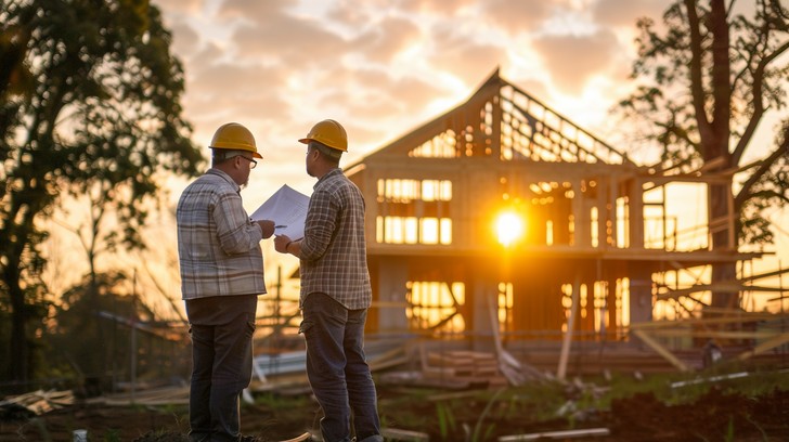 Free Sunset Construction Site Image - Sunset, Construction, Workers ...