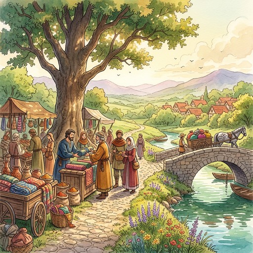Free Medieval Trading Serenity Image - Medieval, Trading, Merchants ...