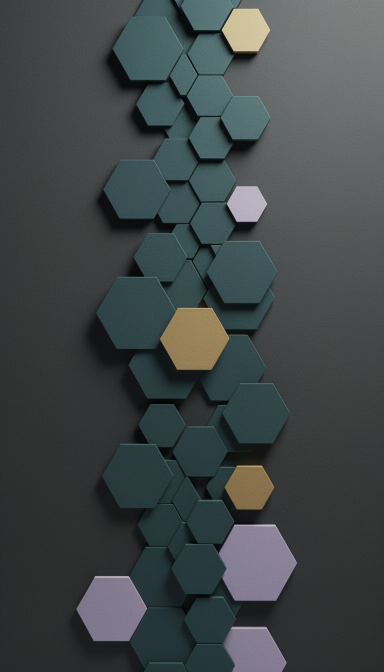 Free Geometric Hexagon Design Photo - Hexagon, Geometric, Teal ...