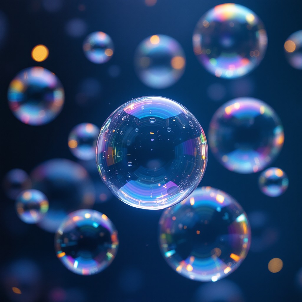 Free Magical Floating Bubbles Image - Bubbles, Rainbow, Macro ...