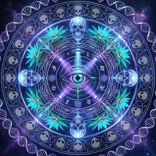 Free Cosmic Symbol Mandala Image - Alien, Symbols, Mandala | Download ...