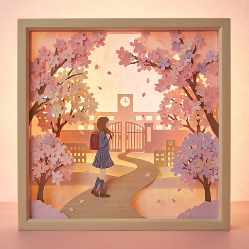Download Sakura School Dreams Image - Diorama, Papercraft, Sakura