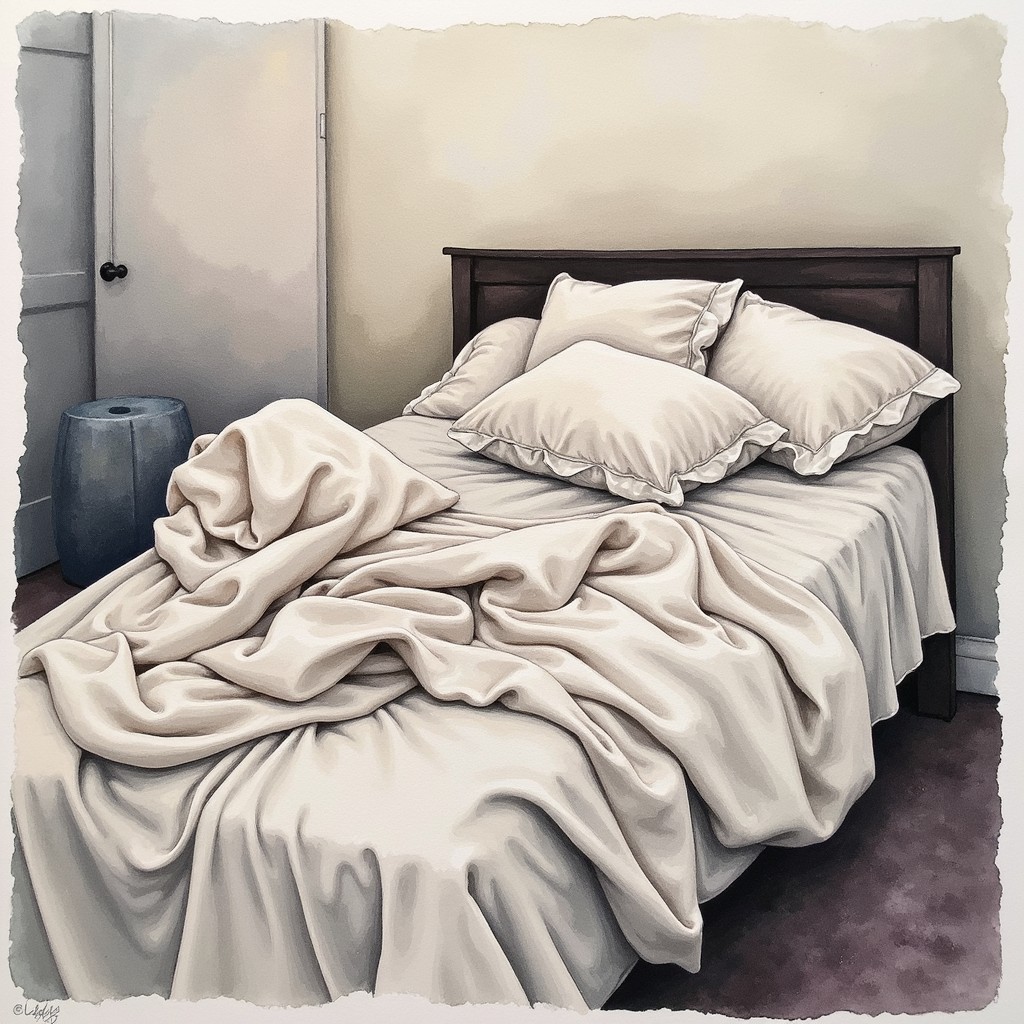 Rumpled Free Rumpled Sheet Serenity Image - Watercolor, Bed, Sheets | Download ...