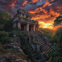 Free Sunset Ancient Ruins Image - Sunset, Ruins, Temple | Download at ...