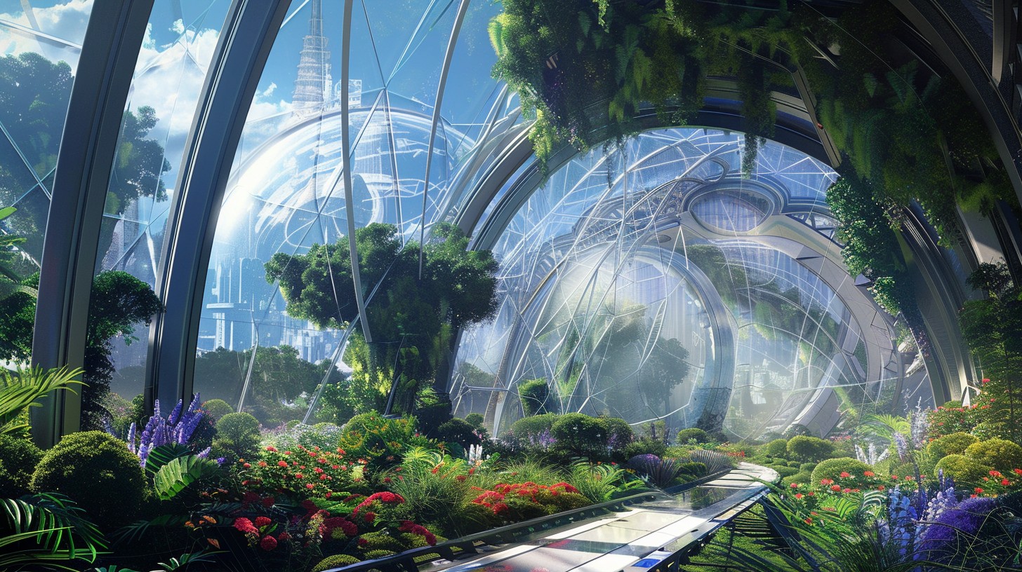 Free Futuristic Botanical Haven Image - Futuristic, Botanical, Garden ...