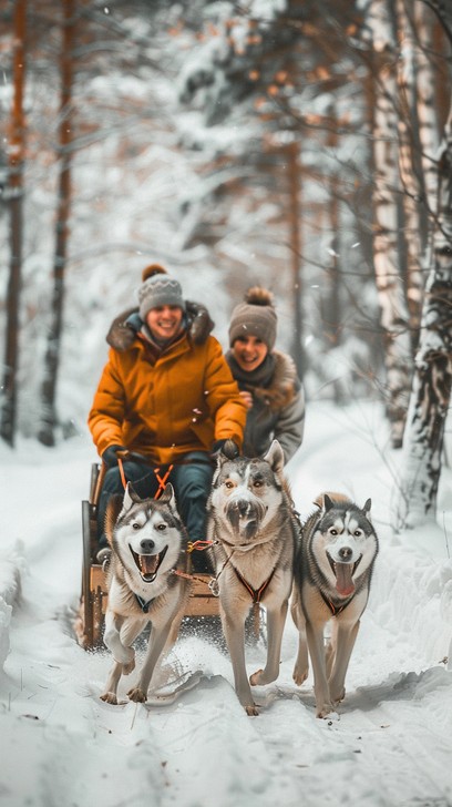 Sled Riding Images Free Winter sled ride Image - Winter, Sled, Ride | Download at StockCake
