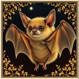 Free Moonlit Victorian Bat Image - Bat, Victorian, Moon | Download at ...