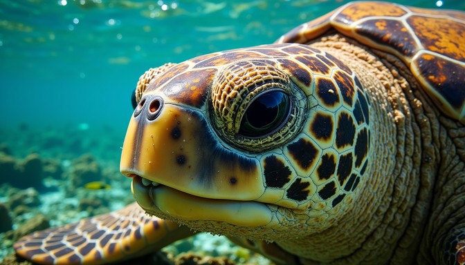 Turtle Initmate Free Ancient Marine Gaze Image - Turtle, Marine, Underwater | Download ...