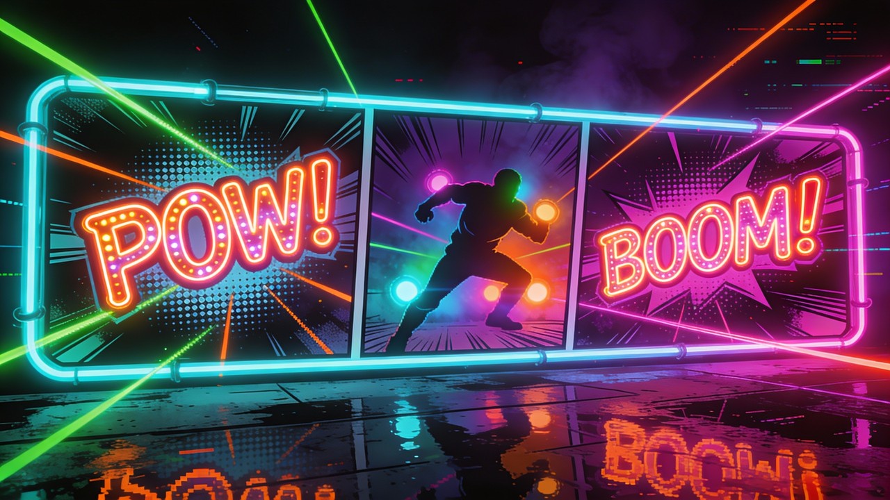 Free Neon Comic Action Image - Neon, Cyberpunk, Comic | Download at ...