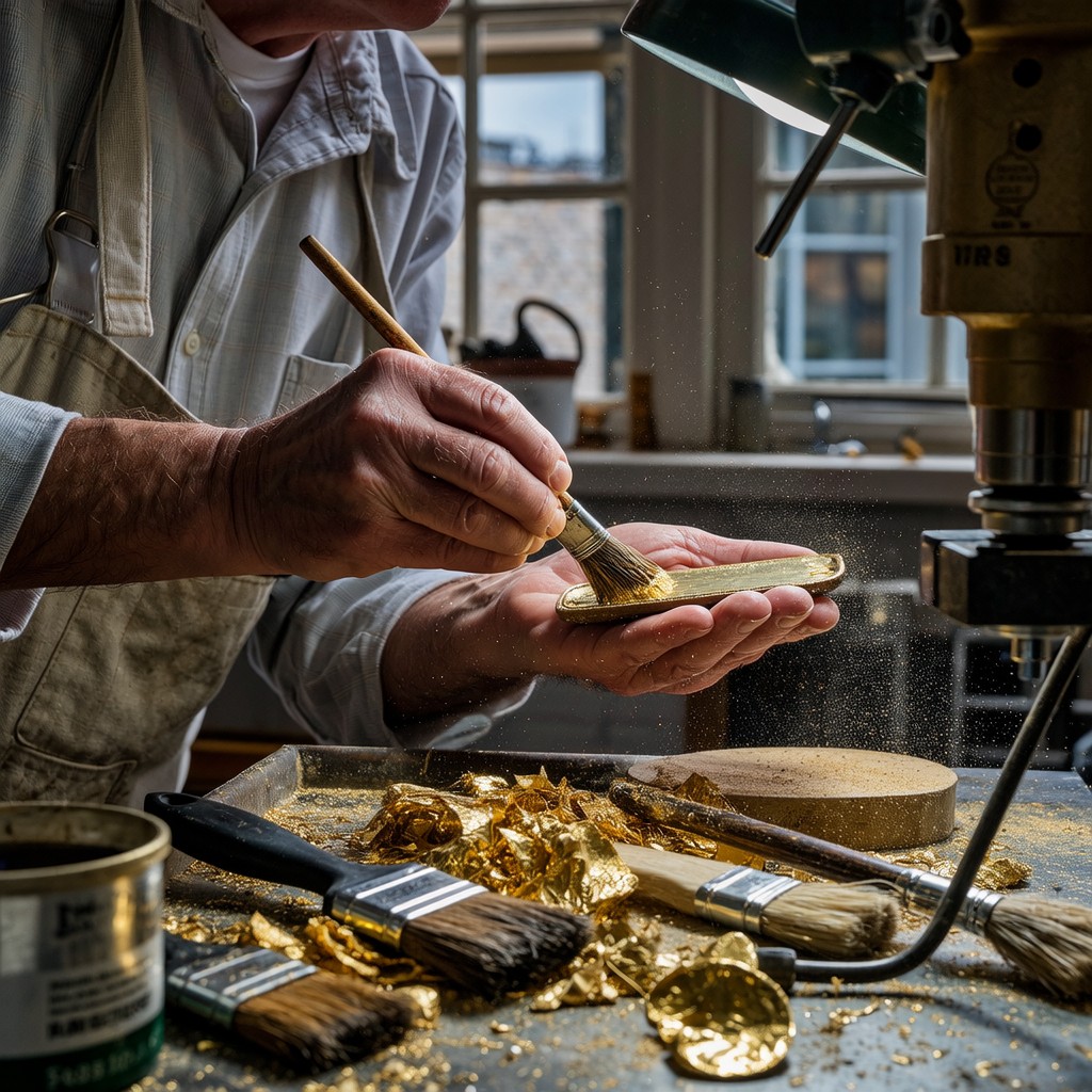 Free Artisan Applying Gold Image - Artisan, Gilding, Gold | Download at ...