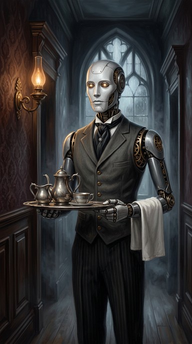 Mech Butler Free Victorian Robot Servant Image - Robot, Butler, Victorian ...