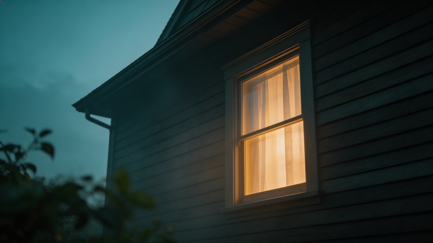 Free Evening Window Light Image - Window, Twilight, House | Download at ...