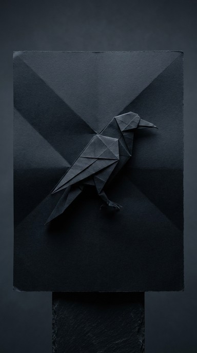 Free Dark Origami Raven Image - Origami, Raven, Black | Download at ...