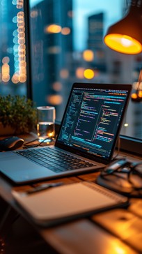 Free Coding Workstation Glow Image - Coding, Laptop, Desk | Download at ...