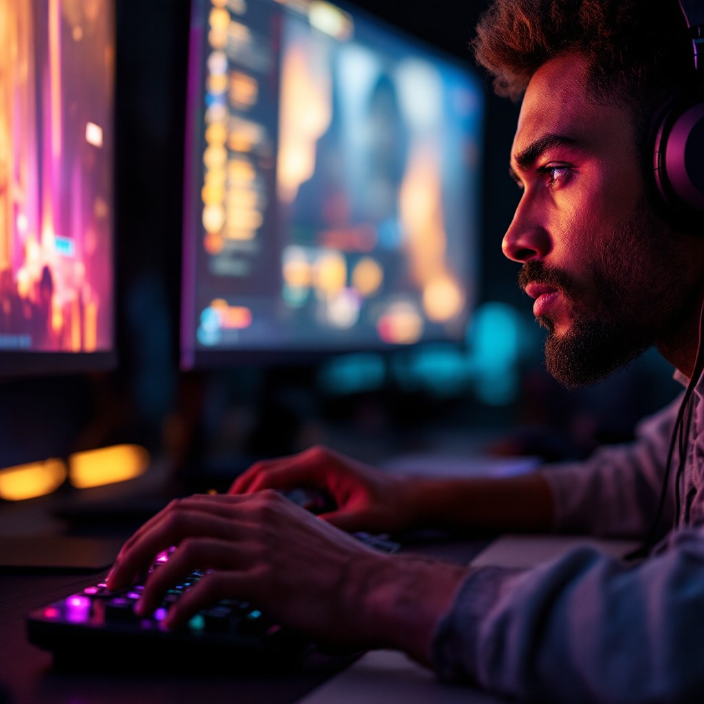 Free Focused Gamer Competing Image - Gaming, Esports, Competitive ...