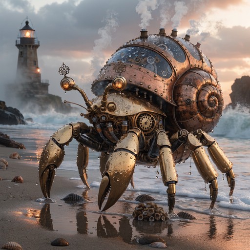 Free Clockwork Hermit Crab Image - Steampunk, Mechanical, Hermit ...