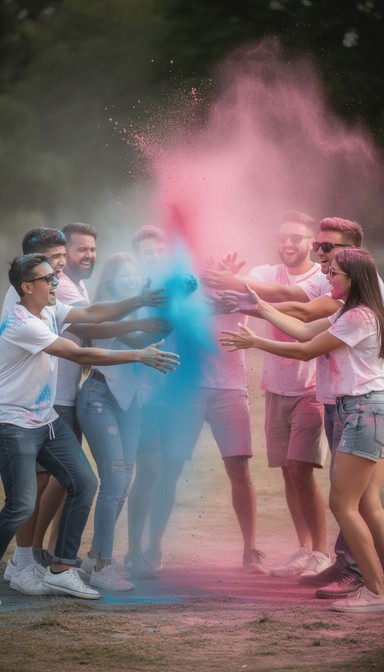 Free Colorful Powder Battle Image - Powder, Battle, Celebration ...