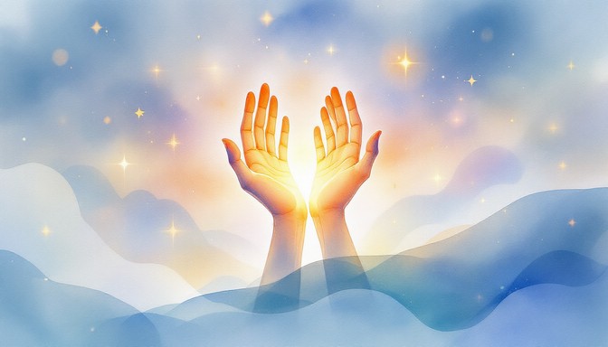 Free Light Between Hands Image - Watercolor, Hands, Light | Download at ...