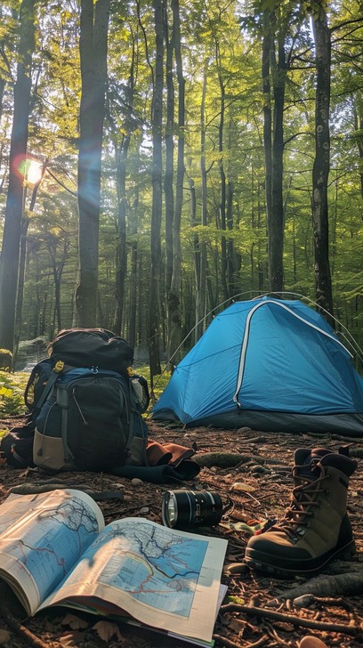 Rustic Backpacking Look Free Camping Adventure Gear Image - Camping, Forest, Backpacks ...