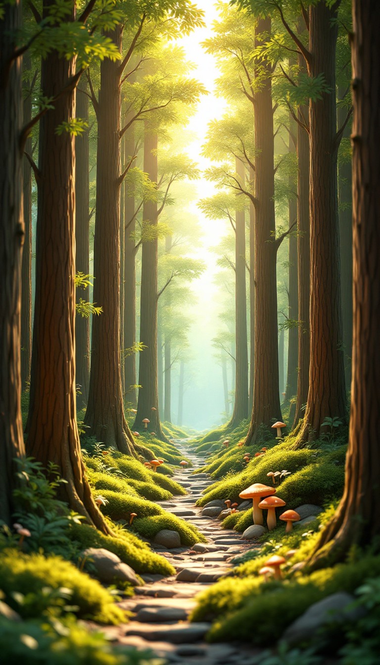 Free Enchanted Forest Pathway Image - Forest, Woodland, Trees ...