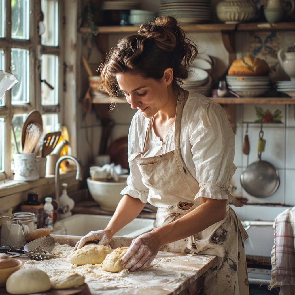 Baking Homade Images Free Baking Homemade Bread Image - Woman, Baking, Kitchen | Download at ...