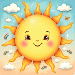 Free Radiant Happy Sun Image - Sun, Sunshine, Happy | Download at StockCake