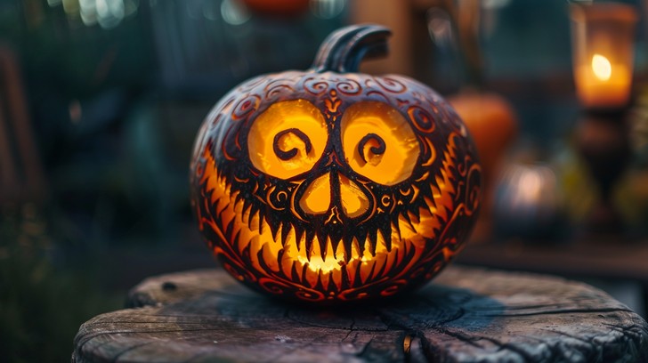 Free Carved Pumpkin Glow Image - Halloween, Autumn, Pumpkins | Download ...