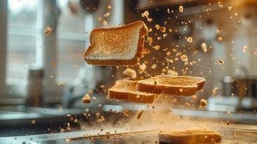 Download Flying Toast Magic Image - Kitchen, Toast, Magic | StockCake