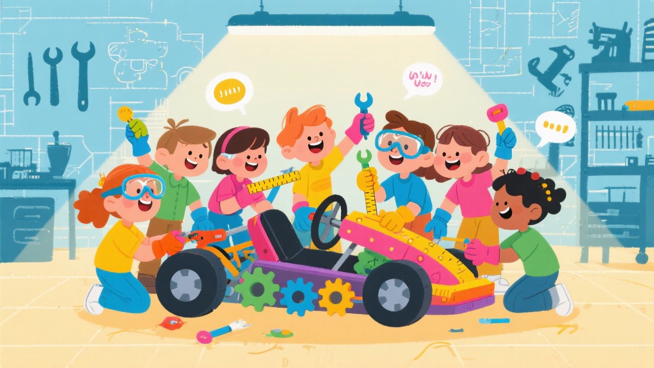 Free Kids Engineering Together Image - Children, Mechanics, Workshop ...