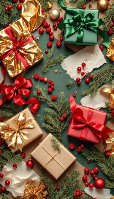 Free Festive Gift Preparation Image - Christmas, Festive, Gift-wrapping ...