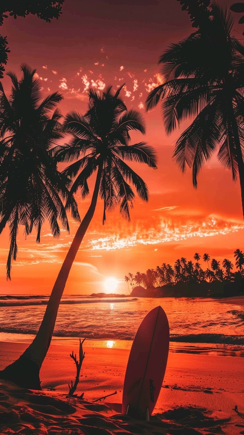 Free Sunset Surf Session Image - Sunset, Surfboard, Beach | Download at ...