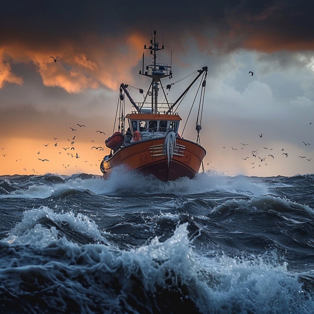 Free Stormy Sea Fishing Image - Fishing, Storm, Sea | Download at StockCake