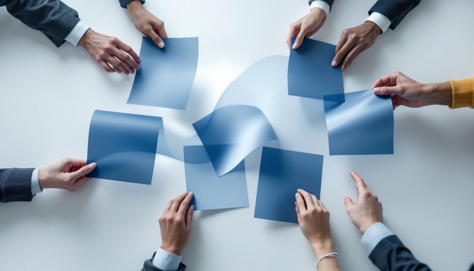 Multiple Team Paperwork Free Documents In Motion Image - Business, Corporate, Documents ...