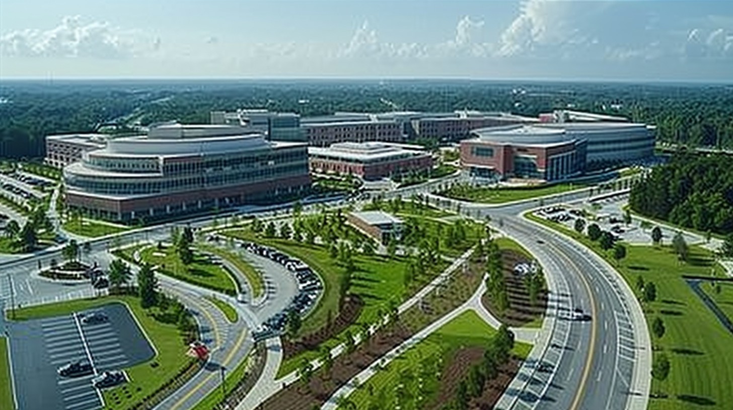 University View Free Campus Aerial View Image - Aerial, Campus, Buildings | Download at ...