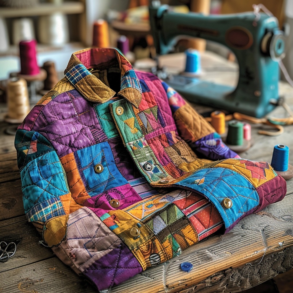 Free Colorful Quilted Jacket Image - Colorful, Patchwork, Vest ...
