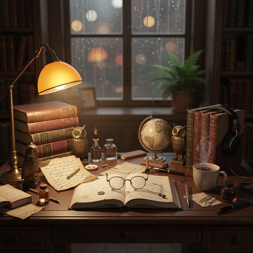 Free Cozy Study Sanctuary Image - Study, Desk, Books | Download at ...