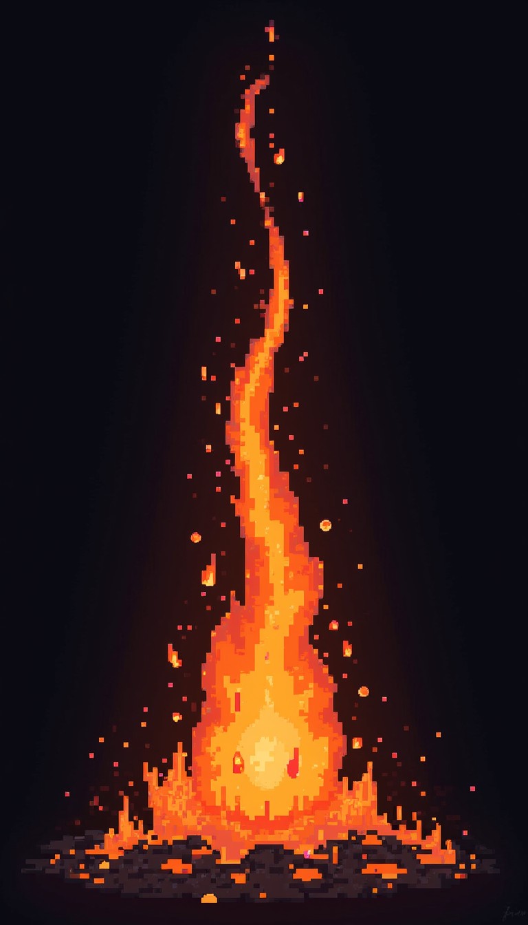 Free Ascending Pixel Flame Photo - Flame, Pixel, Fire | Download at ...