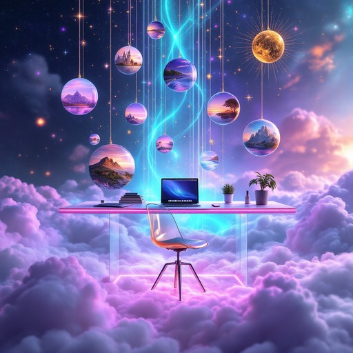 Free Cosmic Desktop Dreams Image - Cosmic, Workspace, Surreal ...