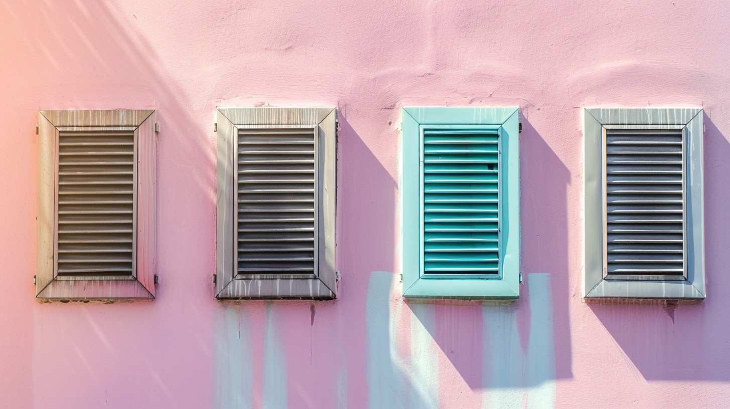 Free Colorful Window Trio Image - Windows, Shutters, Pink | Download at ...