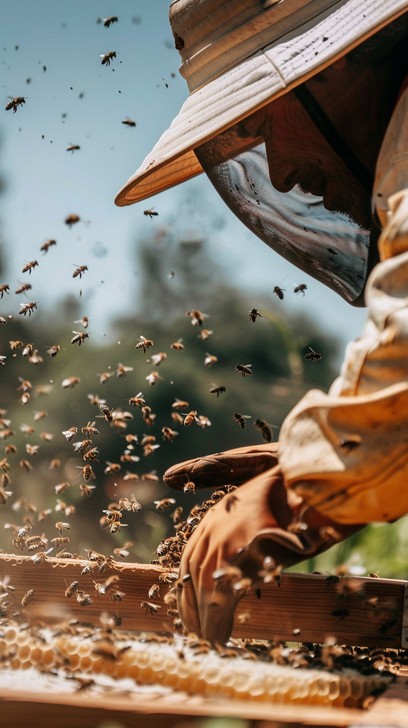 Free Sunset Beekeeping Activity Image - Beekeeping, Sunset, Dusk ...