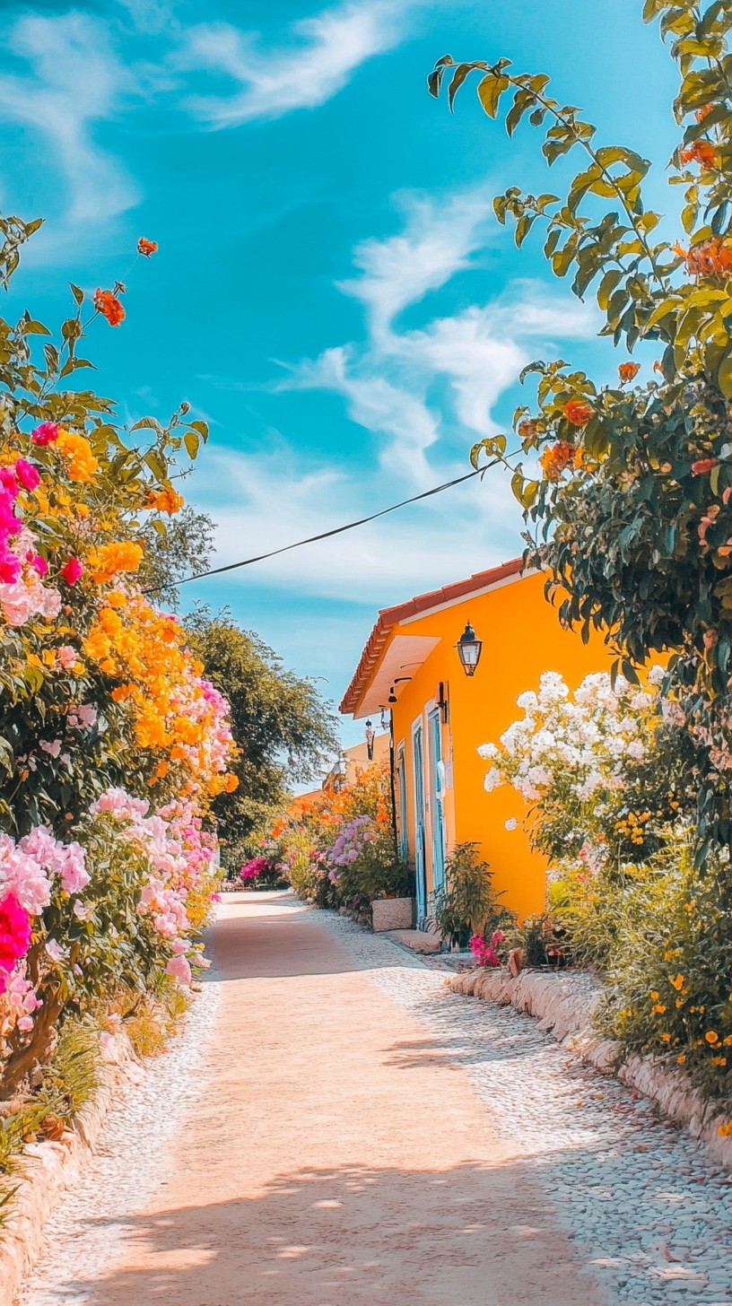 Free Floral Pathway Beauty Image - Flowers, Pathway, Summer | Download ...