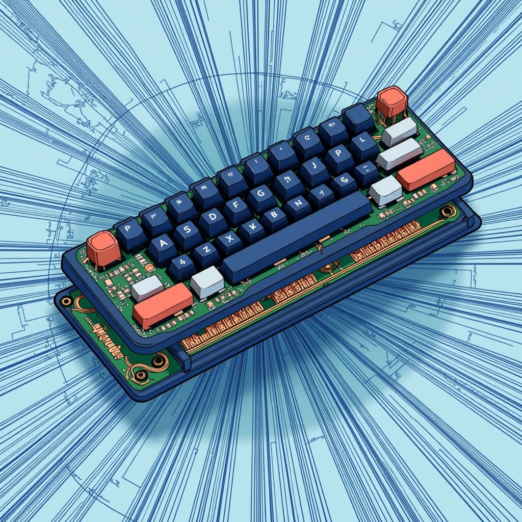 Keyboaed Blueprint Free Deconstructed Mechanical Keyboard Image - Keyboard, Mechanical ...