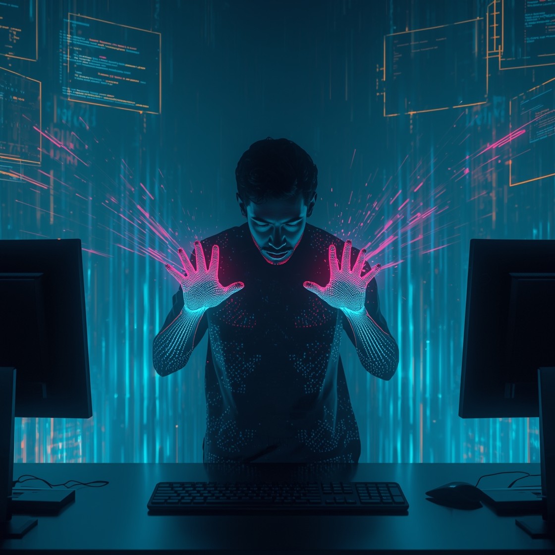 Free Holographic Coding Immersion Image - Cyberpunk, Developer ...