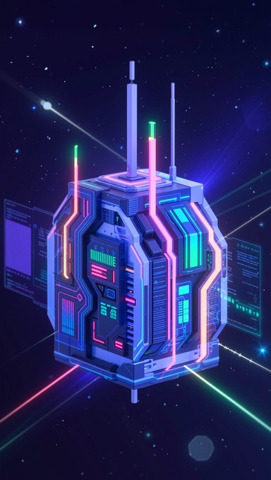 Free Cybernetic Core Beacon Image - Cyberpunk, Futuristic, Neon ...