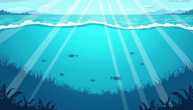 Free Pixelated Ocean Depths Image | Download at StockCake