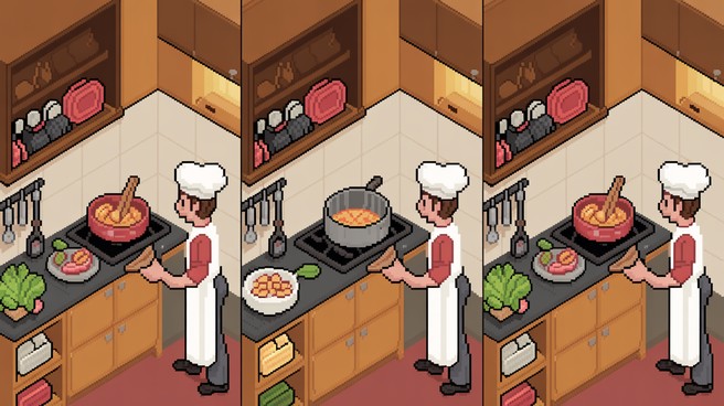 Free Pixel Kitchen Sequence Image - Pixelart, Kitchen, Chef | Download ...