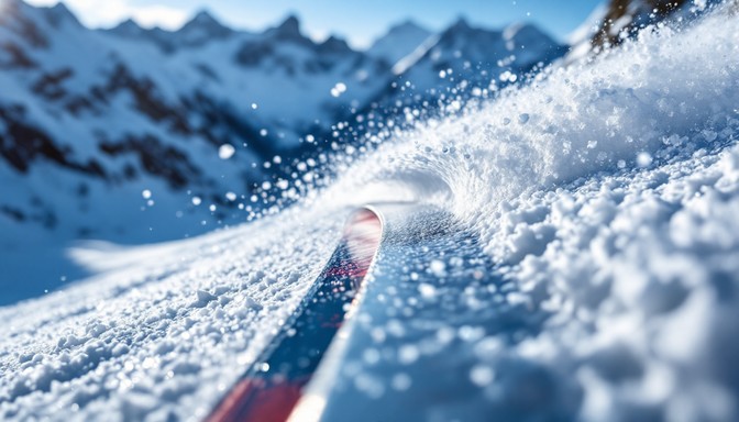 Free Edge Slices Snow Image - Skiing, Carving, Snow | Download at StockCake