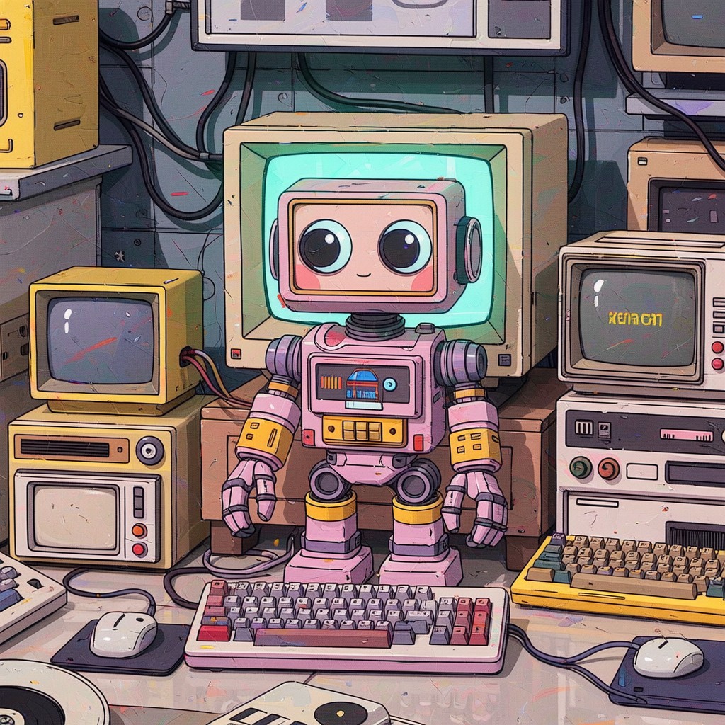 Free Retro Robot Dreams Image - Robot, Retro, Vintage | Download at ...